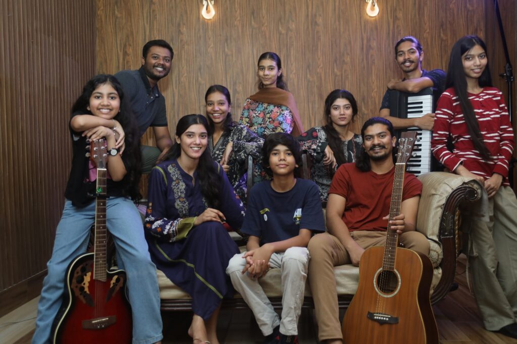 Praise music team